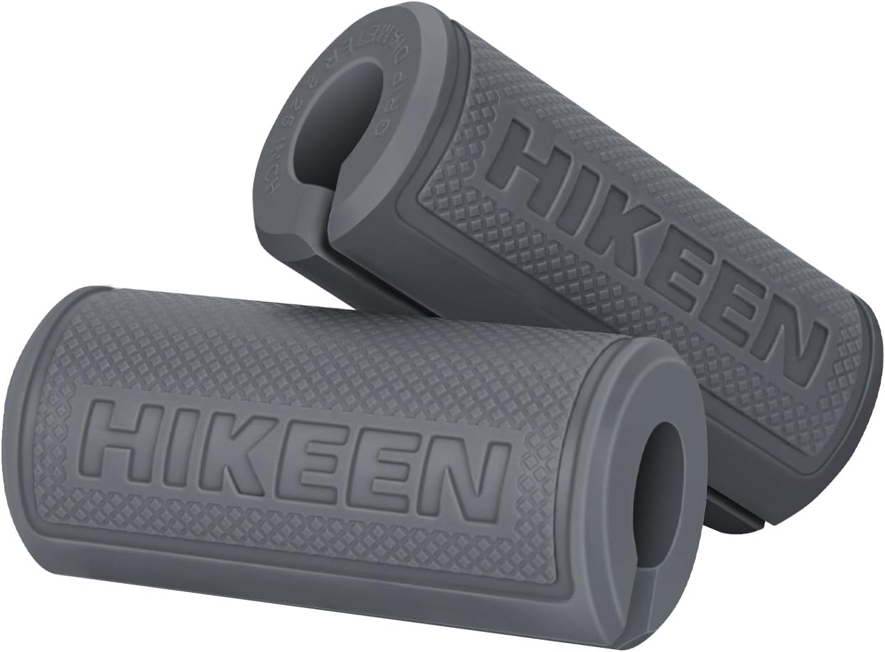 Thick Bar Dumbbell Grips,Non Slip Hard Rubber Barbell Grips,Grips for Weight Lifting, Muscle Building-1.77", 2", 2.25" & 2.75" Outer Diameter