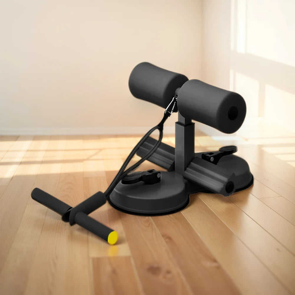 Abs Master Assistant Device with 2 Strong Suction Cups Adjustable Foot Holder Portable Sit-Up Aids Sit up Exercise Bar