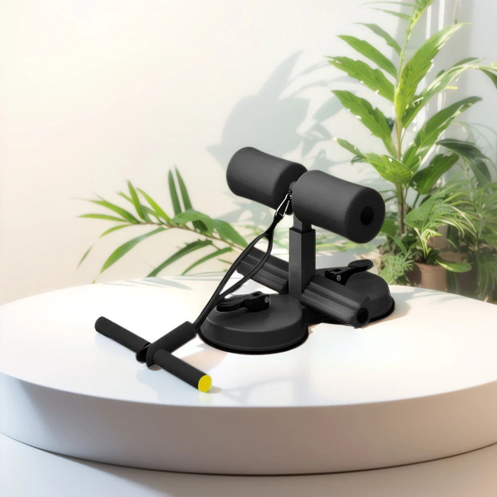 Abs Master Assistant Device with 2 Strong Suction Cups Adjustable Foot Holder Portable Sit-Up Aids Sit up Exercise Bar