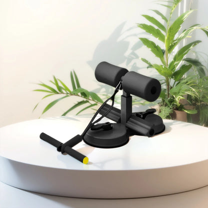 Abs Master Assistant Device with 2 Strong Suction Cups Adjustable Foot Holder Portable Sit-Up Aids Sit up Exercise Bar