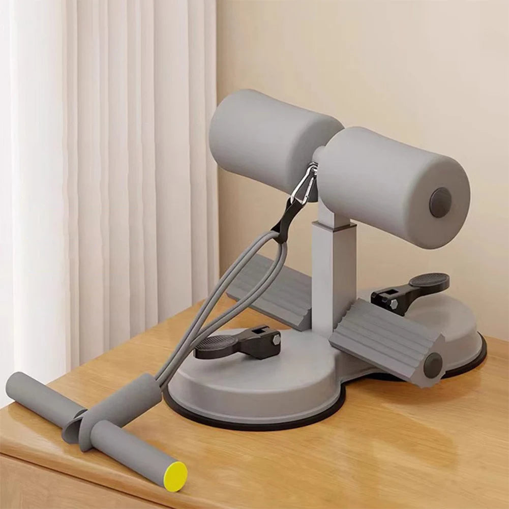 Abs Master Assistant Device with 2 Strong Suction Cups Adjustable Foot Holder Portable Sit-Up Aids Sit up Exercise Bar