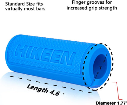 Thick Bar Dumbbell Grips,Non Slip Hard Rubber Barbell Grips,Grips for Weight Lifting, Muscle Building-1.77", 2", 2.25" & 2.75" Outer Diameter