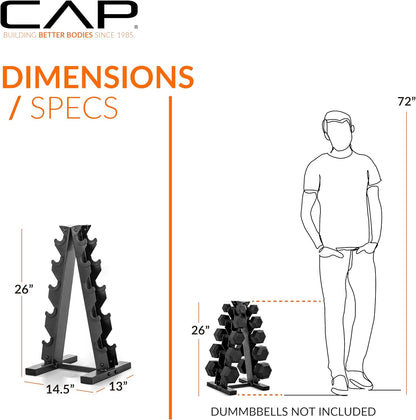 A-Frame Dumbbell Weight Rack | Color Series