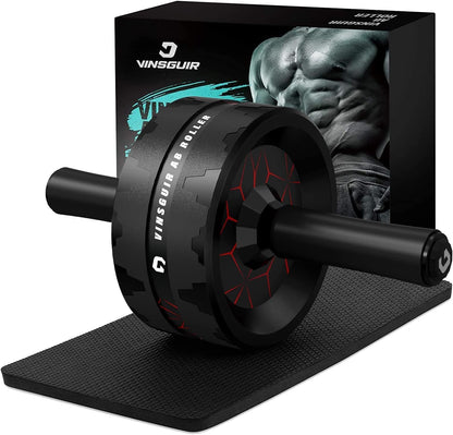 Ab Roller Wheel, Abs & Core Workout Equipment for Home Gym with Knee Pad Accessories