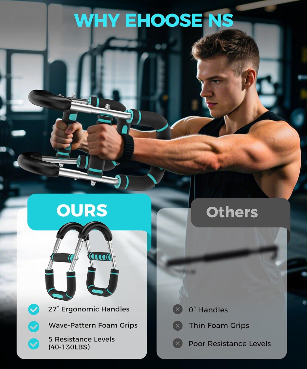 Revolutionize Your Workout with the Twister Arm Trainer - Adjustable Resistance Levels for Ultimate Chest & Arm Strength Training, Perfect for Home or On-the-Go Fitness!
