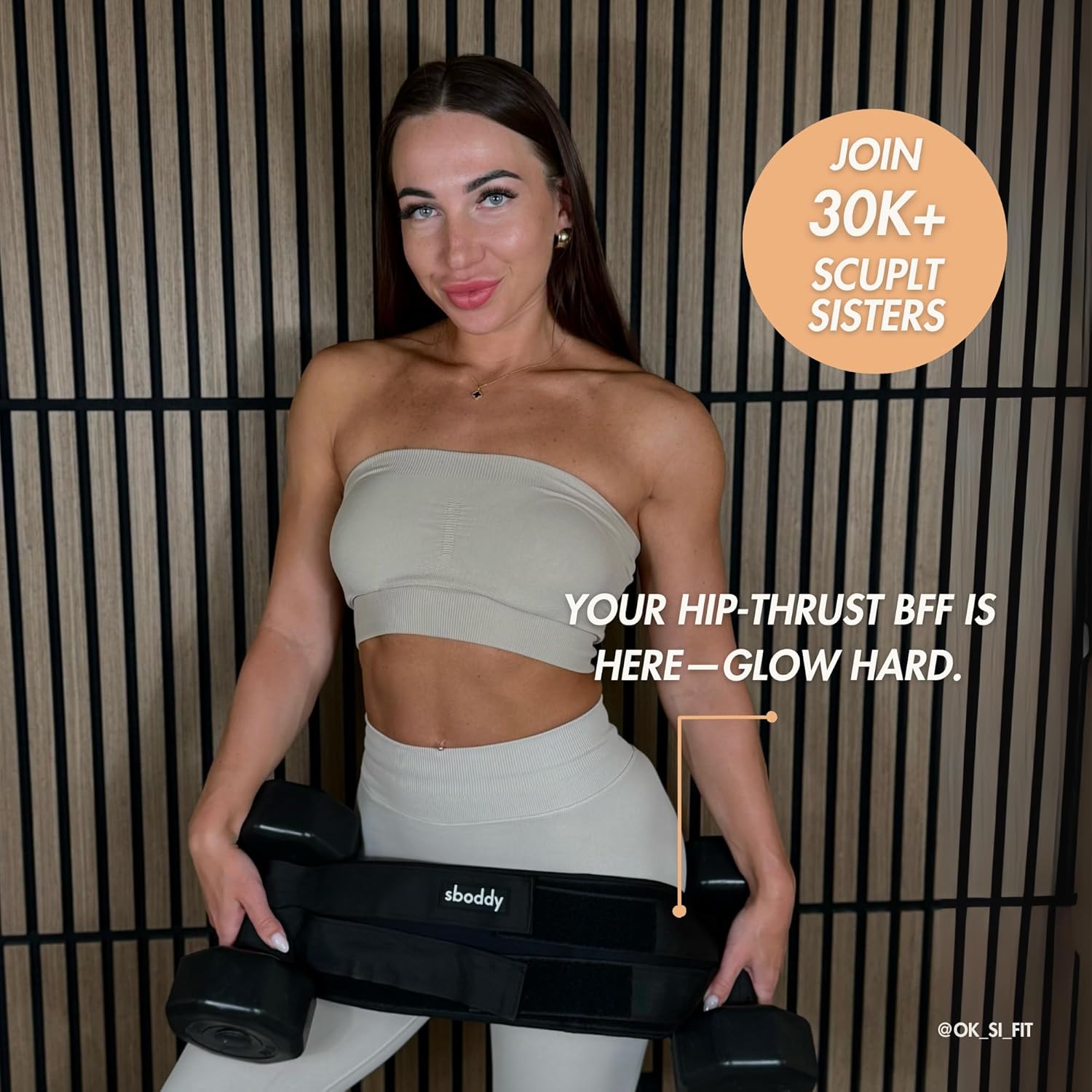 Ultimate Hip Thrust Belt for Heavy Lifts - Achieve Comfort and Stability Up to 400 LBS with Our Double Hook & Loop Design for Glute Workouts at Home or Gym