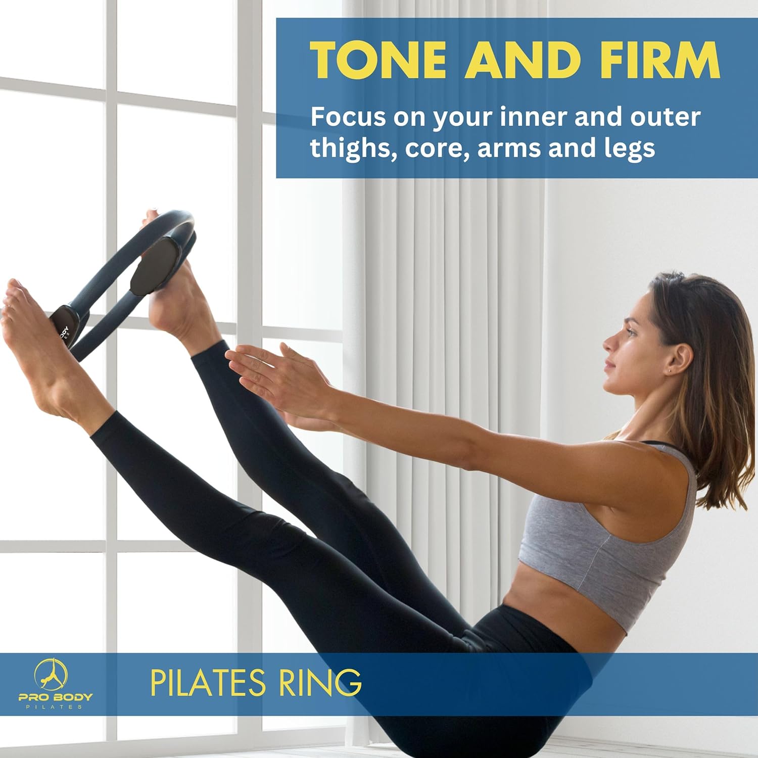Transform Your Workout with the 14-Inch Fitness Circle – Perfect for Toning Thighs, Arms, and Core