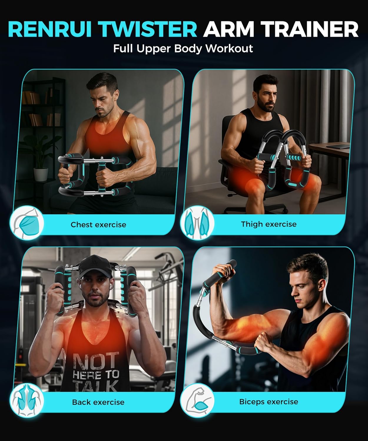 Revolutionize Your Workout with the Twister Arm Trainer - Adjustable Resistance Levels for Ultimate Chest & Arm Strength Training, Perfect for Home or On-the-Go Fitness!